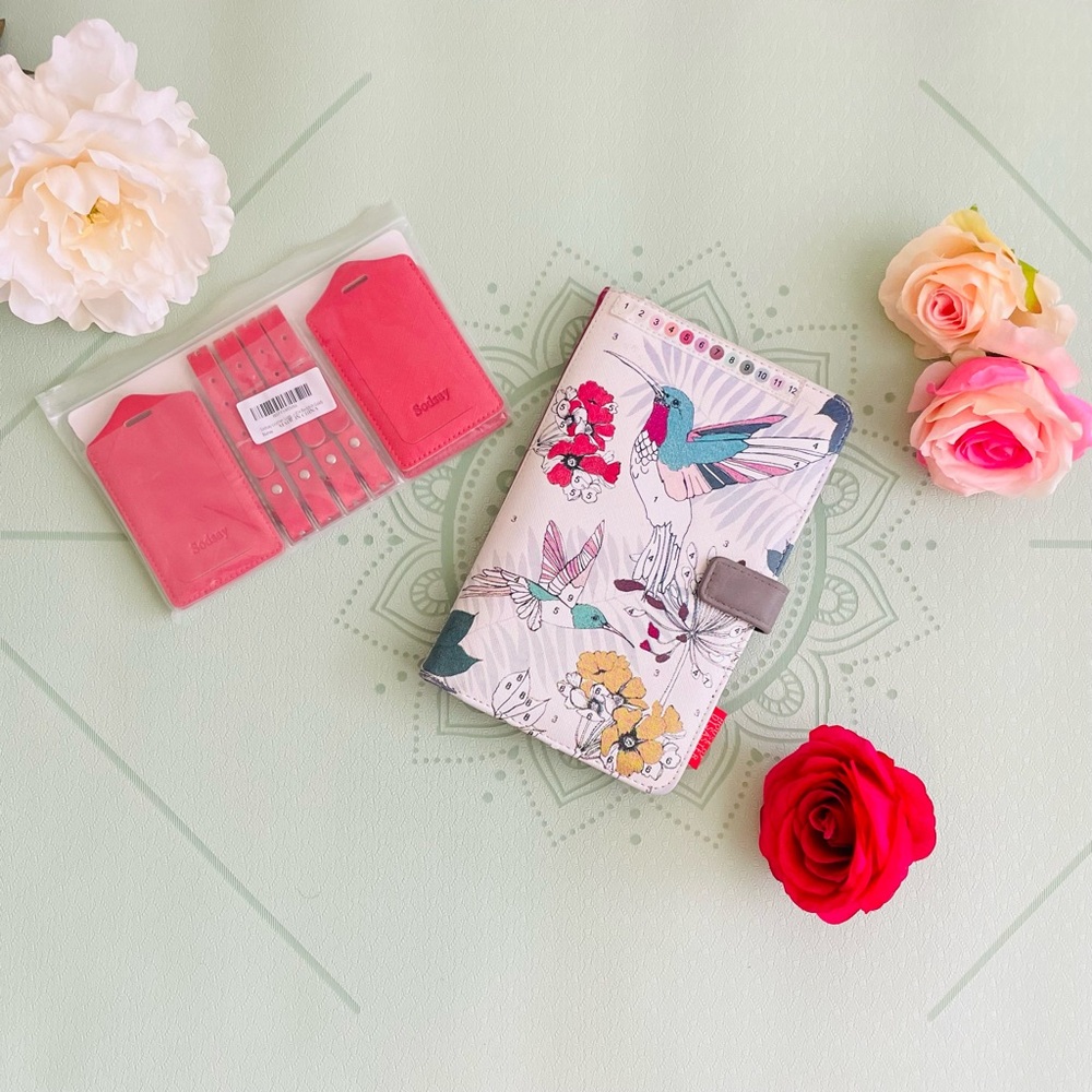 House of Disaster Passport Holder Travel Wallet Hummingbird Colourable Art Book